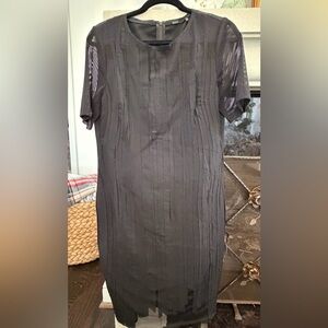Elie Tahari black short sleeve dress